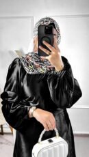 Robe noir en velours