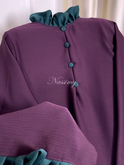 Abaya pour ramadan violet