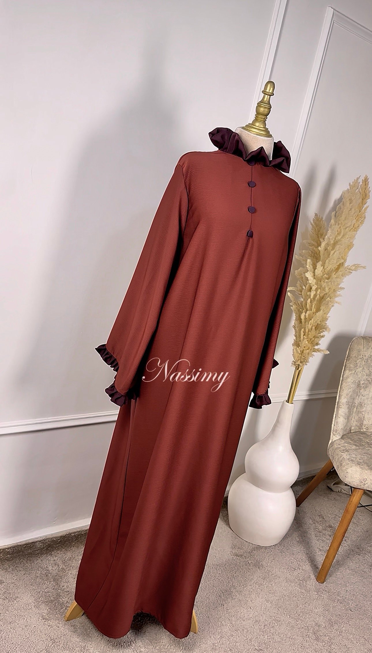 Abaya à boutons – Image 4