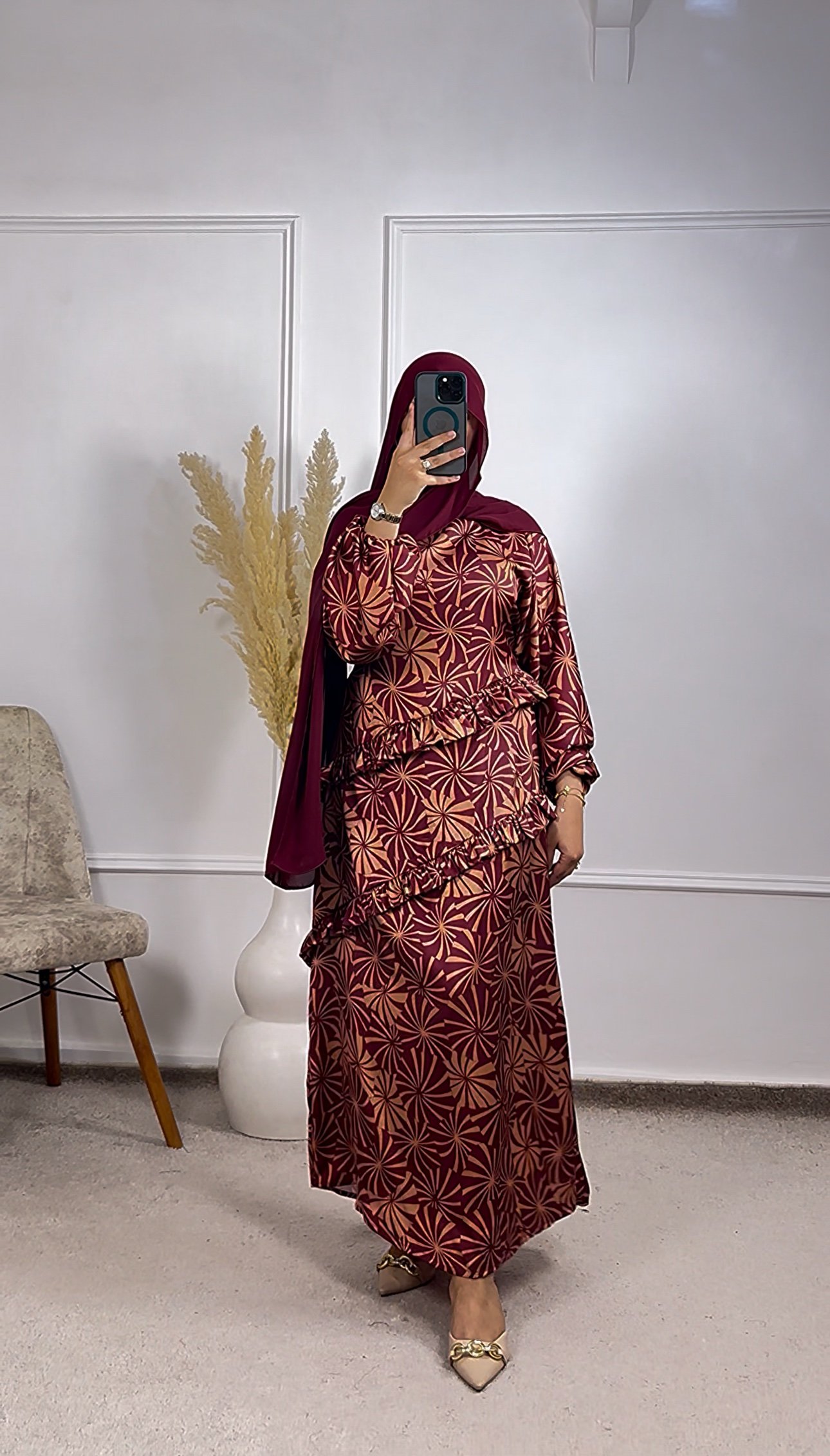 Robe satinée royale