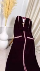 Caftan marocain burgundy