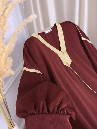 Caftan mekhzani rouge brick