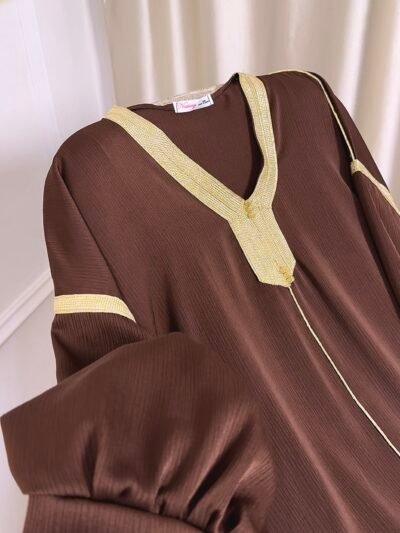 Caftan mekhzani marron