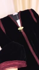 Caftan marocain noir royal