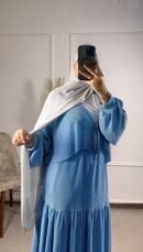 Ensemble plissé kimono et jupe