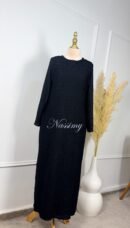 Robe abaya en dentelle