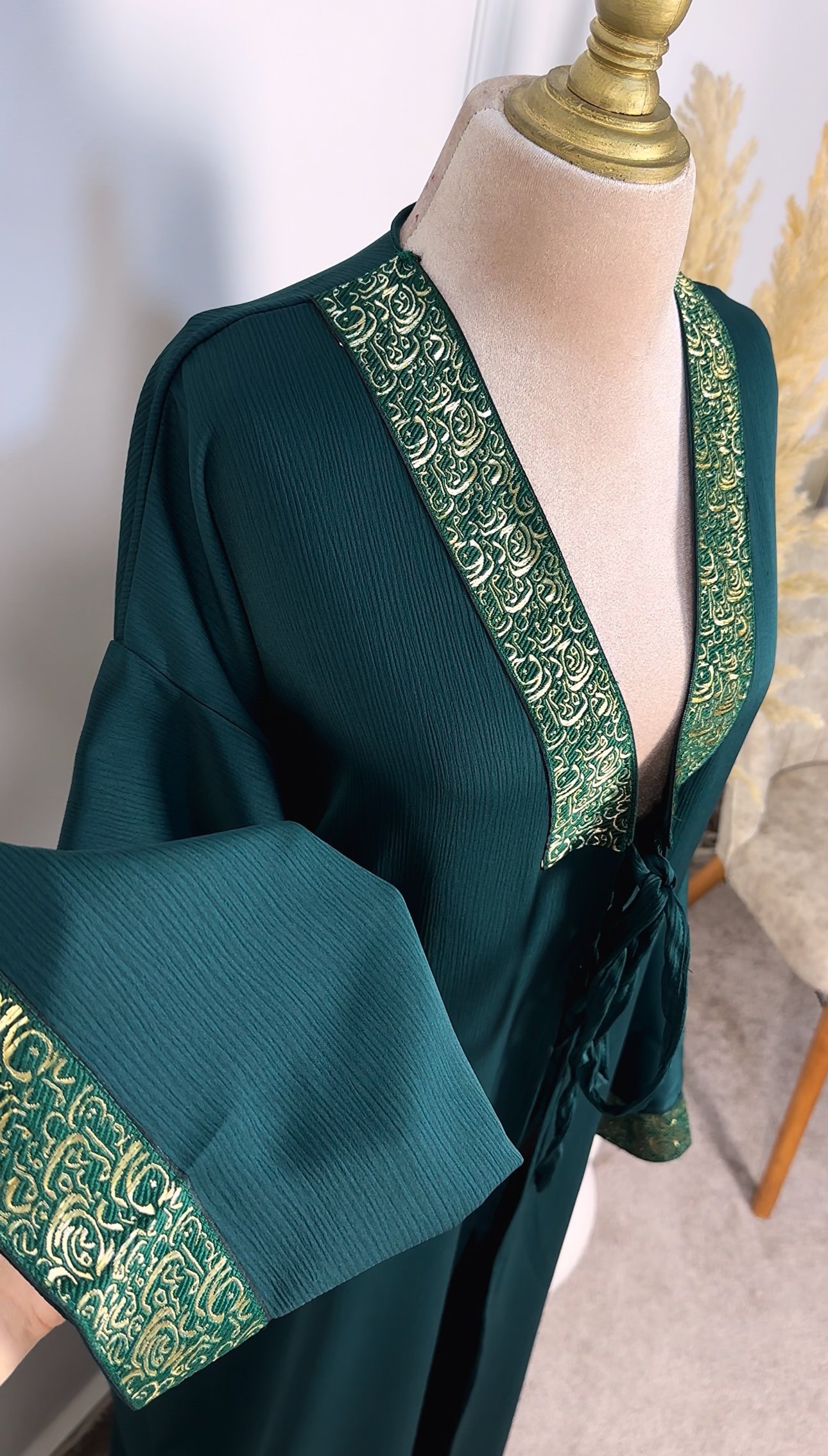 Abaya ouverte en dentelle – Image 6