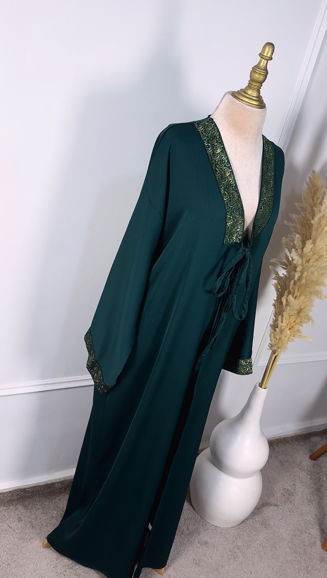 Abaya ouverte en dentelle – Image 3