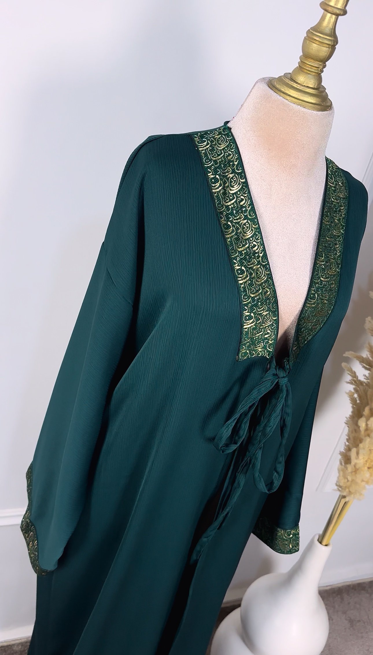 Abaya ouverte en dentelle – Image 2