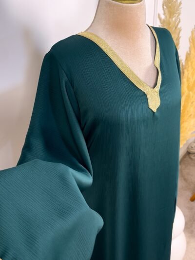 Caftan gandoura vert royal