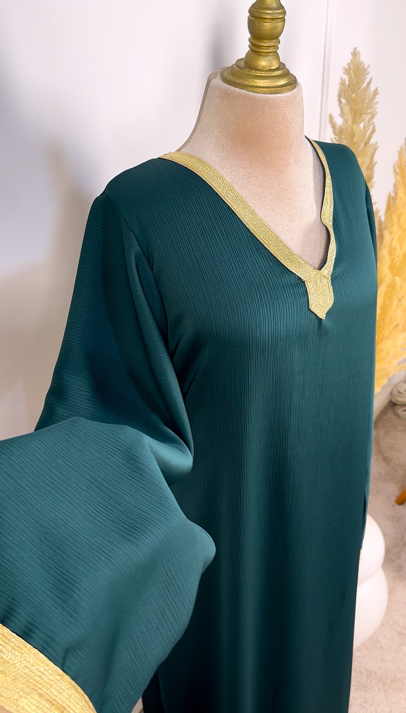 Caftan gandoura vert royal