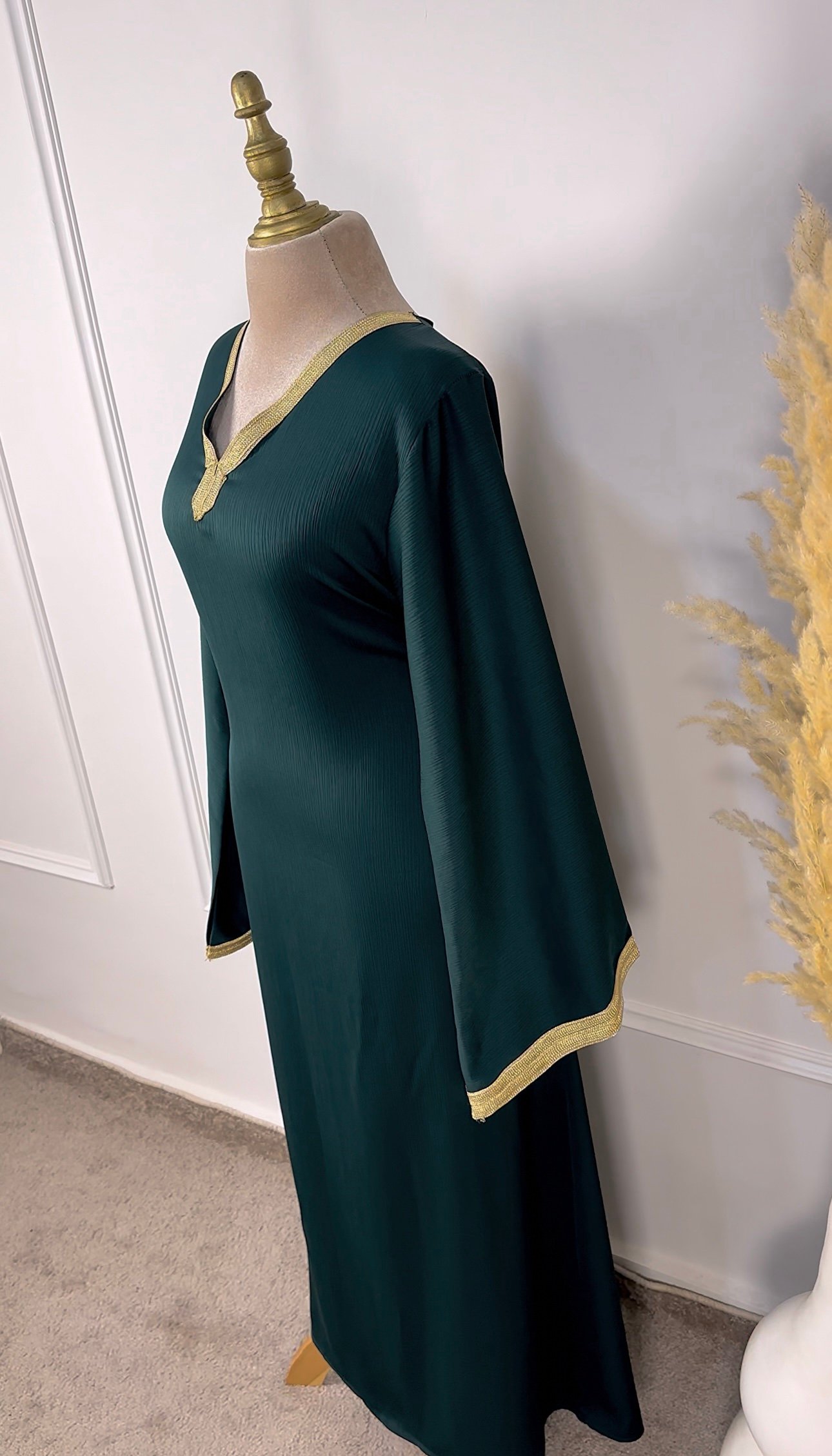 Caftan gandoura vert royal – Image 4