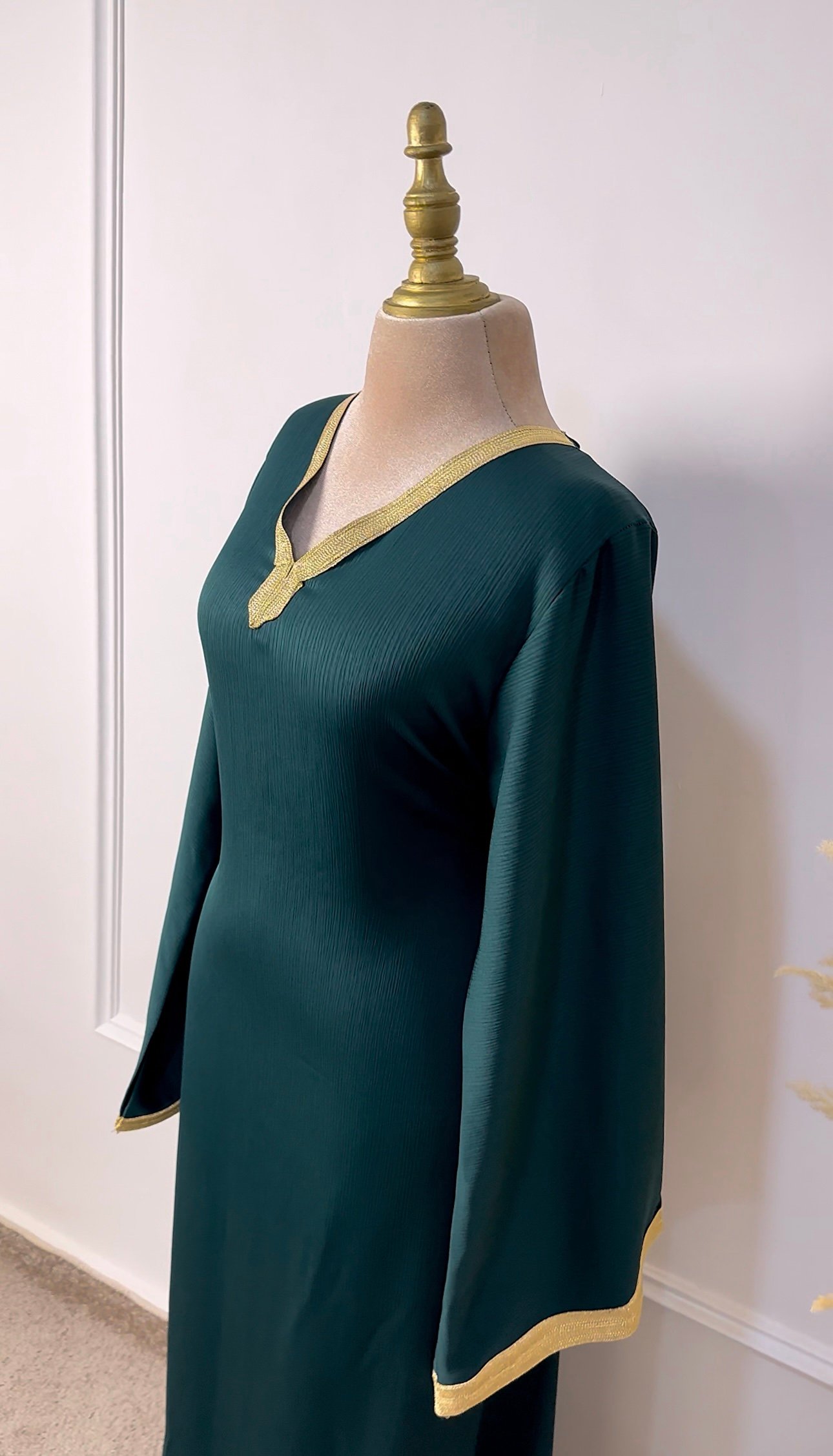 Caftan gandoura vert royal – Image 2