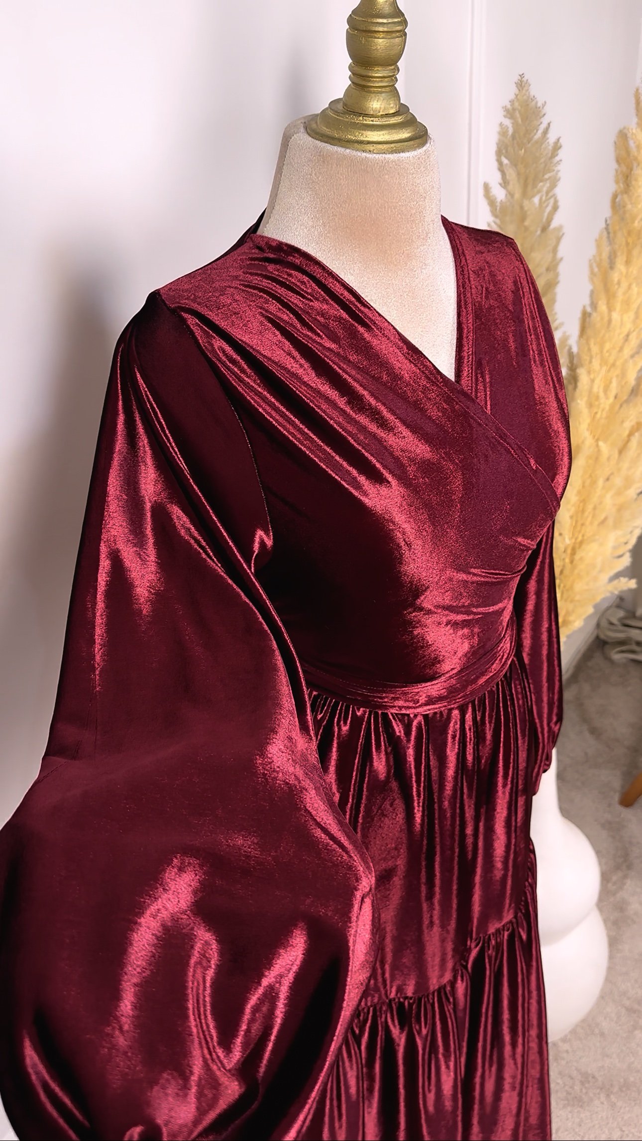 Ensemble en velours jupe et kimono – Image 3