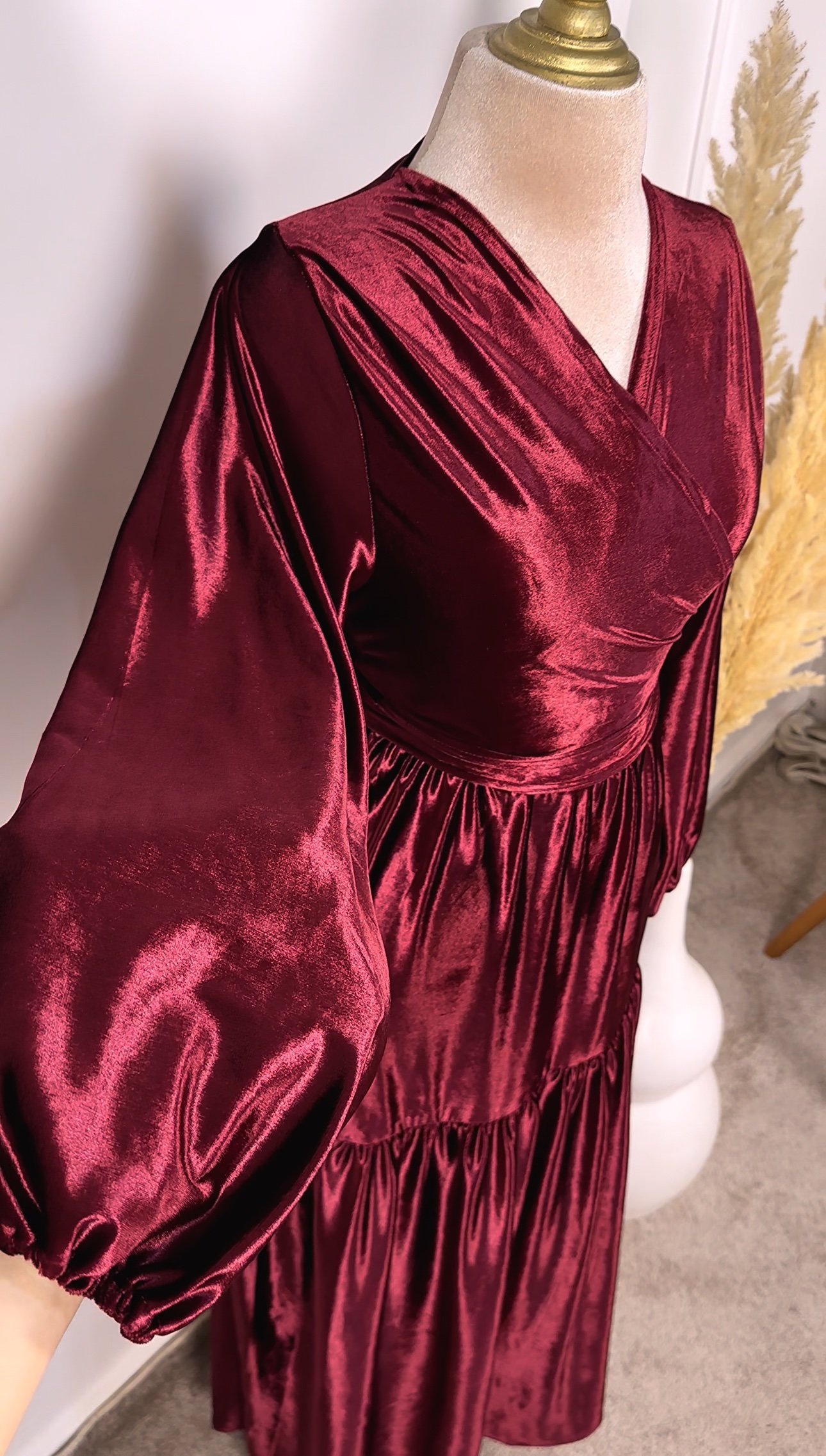 Ensemble en velours jupe et kimono – Image 2