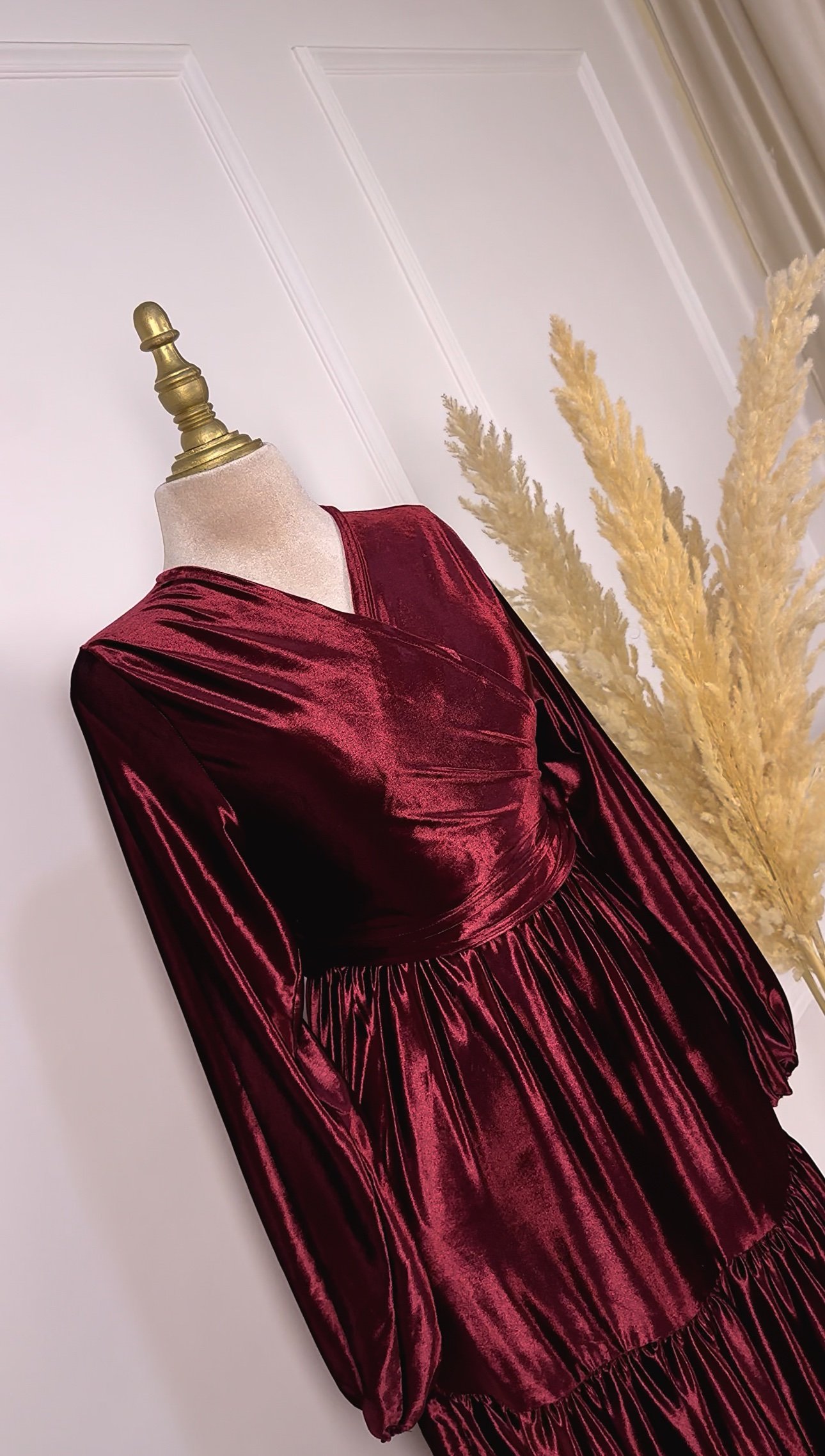 Ensemble en velours jupe et kimono