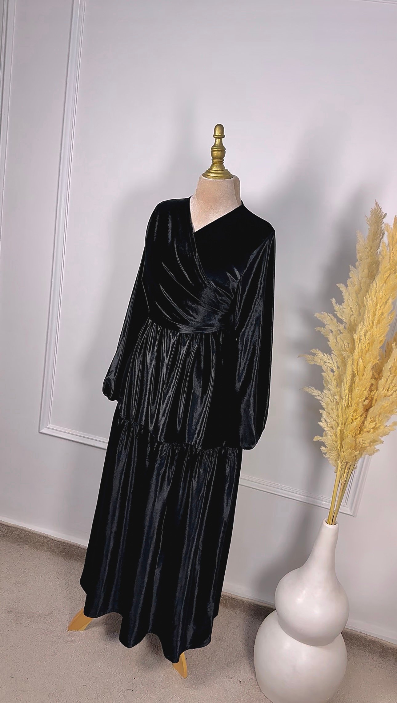 Ensemble en velours jupe et kimono – Image 10