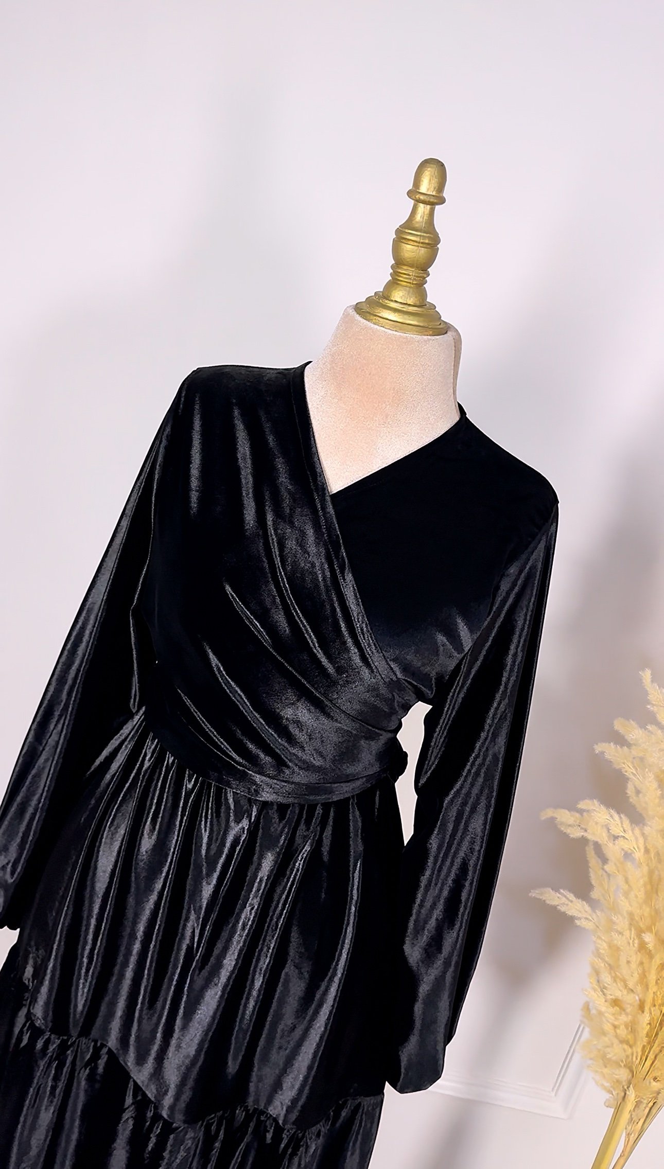 Ensemble en velours jupe et kimono – Image 9