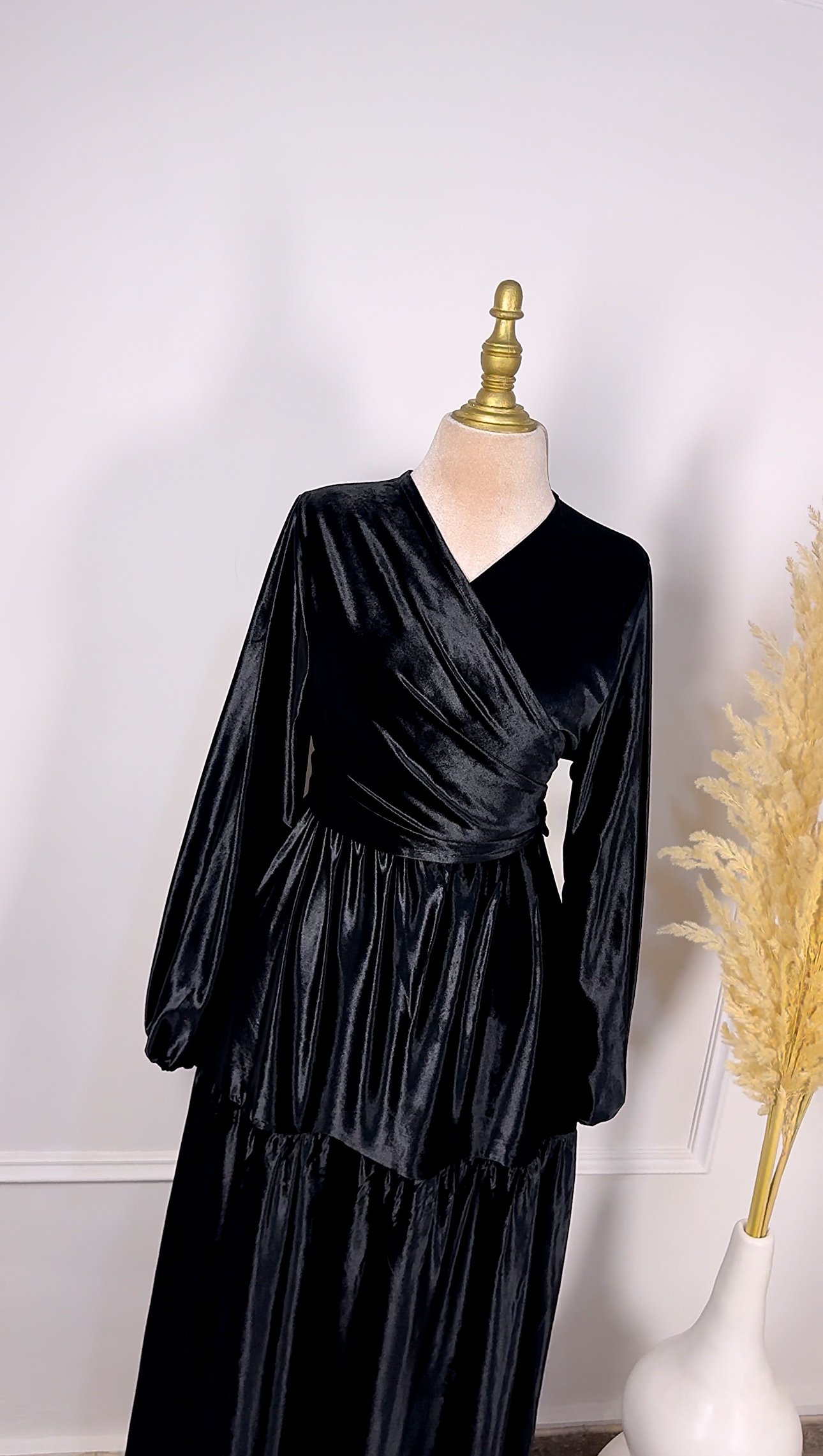 Ensemble en velours jupe et kimono – Image 8