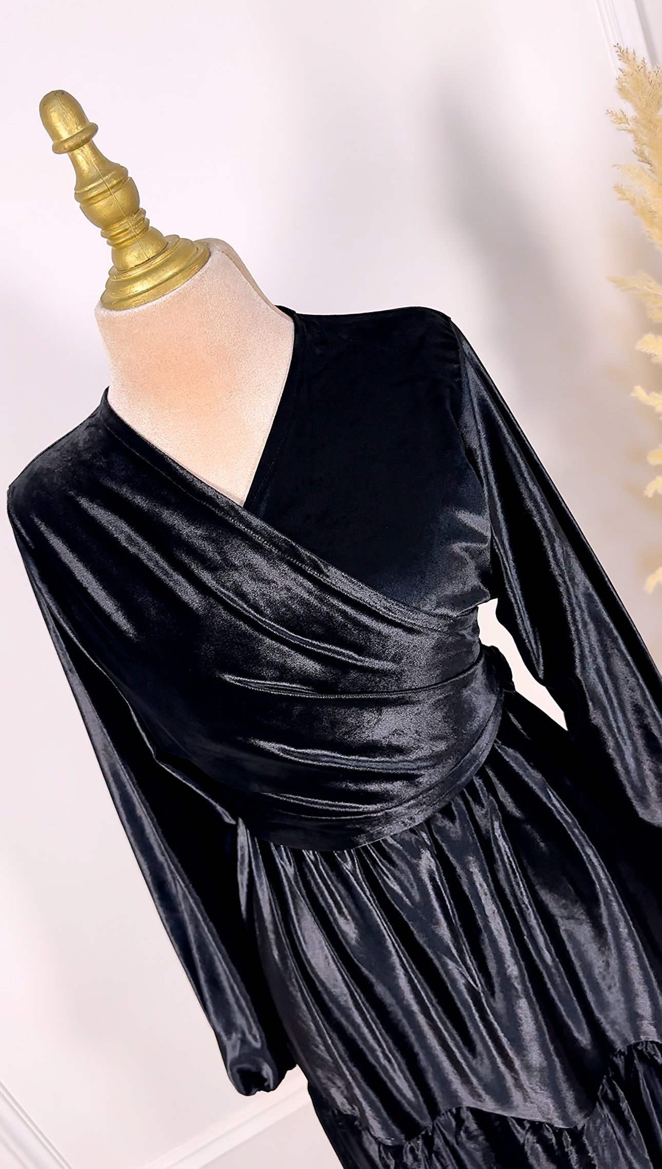 Ensemble en velours jupe et kimono