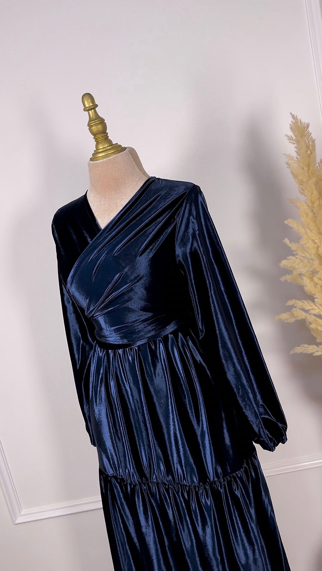 Ensemble en velours jupe et kimono – Image 8