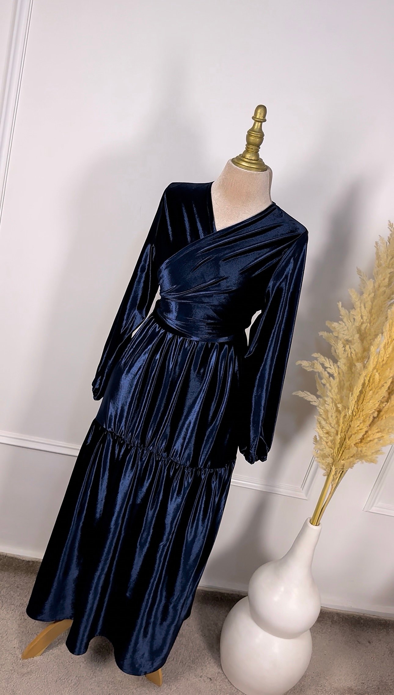 Ensemble en velours jupe et kimono – Image 6