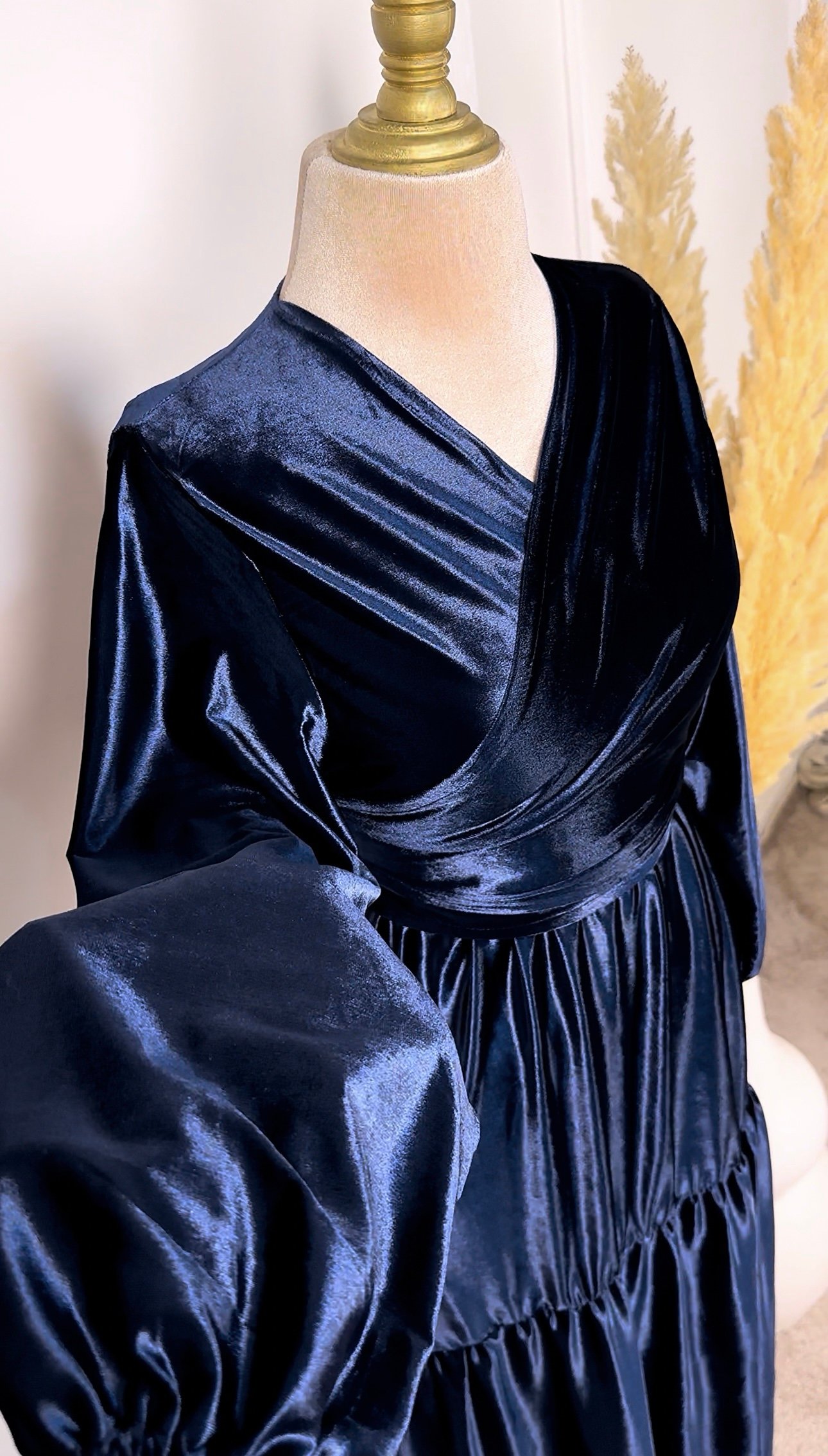 Ensemble en velours jupe et kimono – Image 3