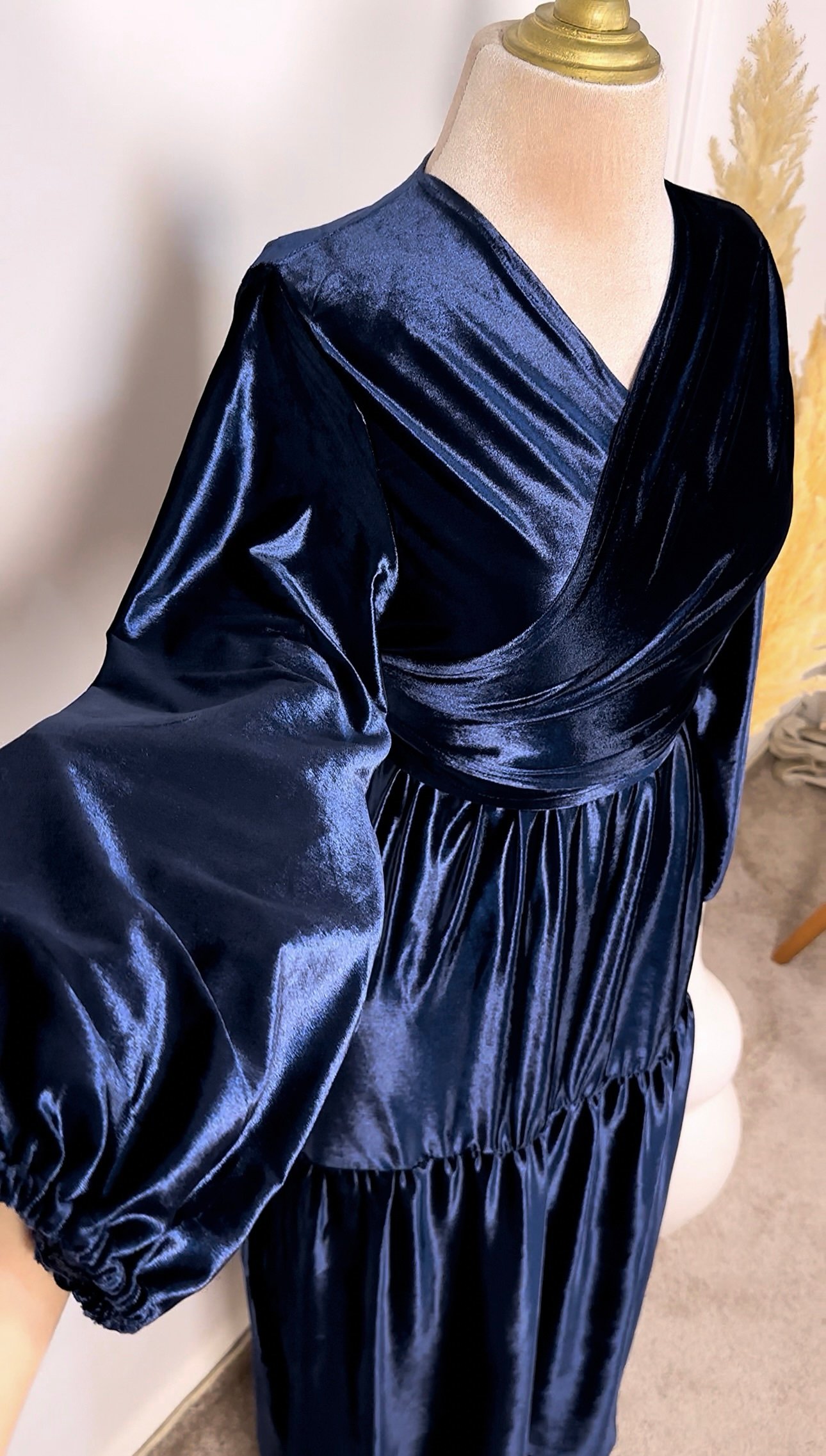 Ensemble en velours jupe et kimono – Image 2