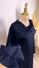 Robe abaya bleu marine