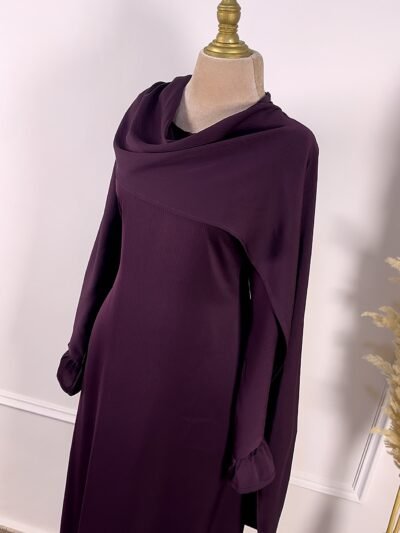 Robe abaya violet