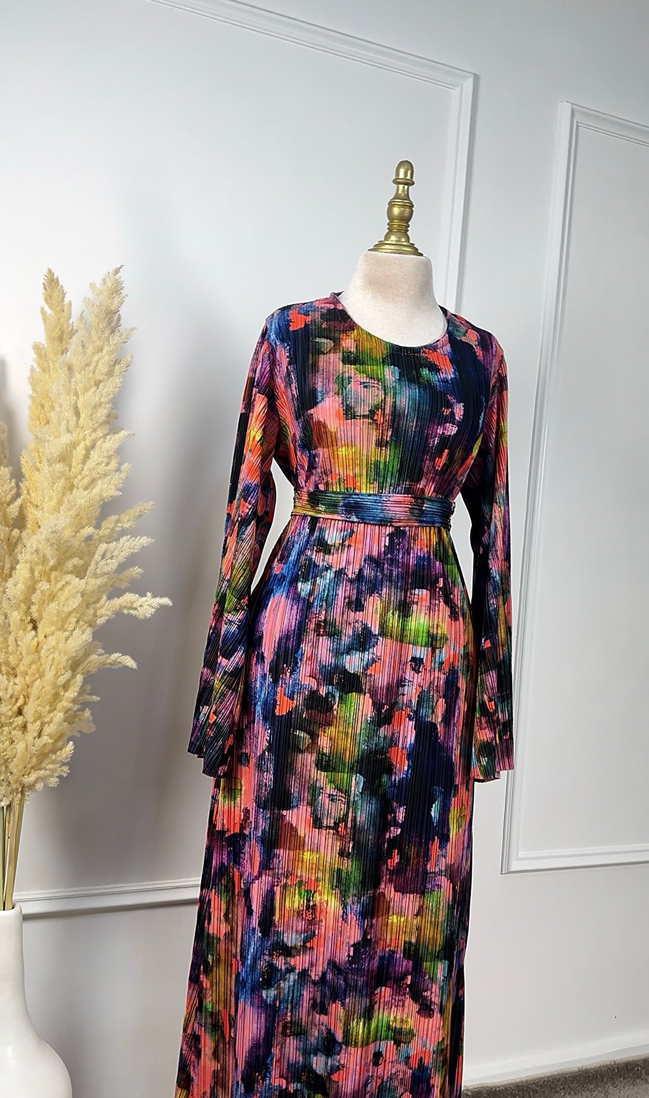 Robe plissé royale – Image 6