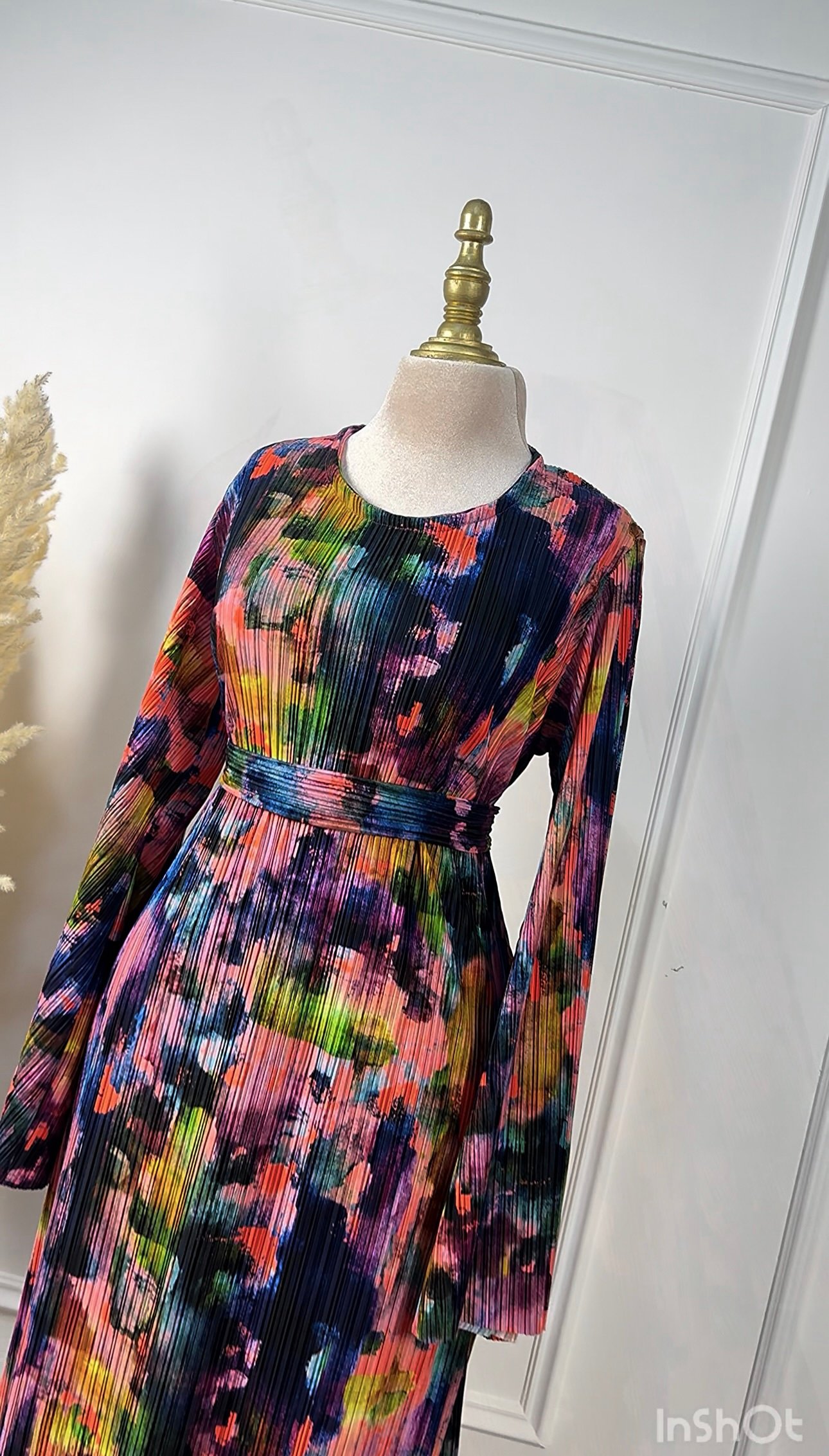 Robe plissé royale – Image 5