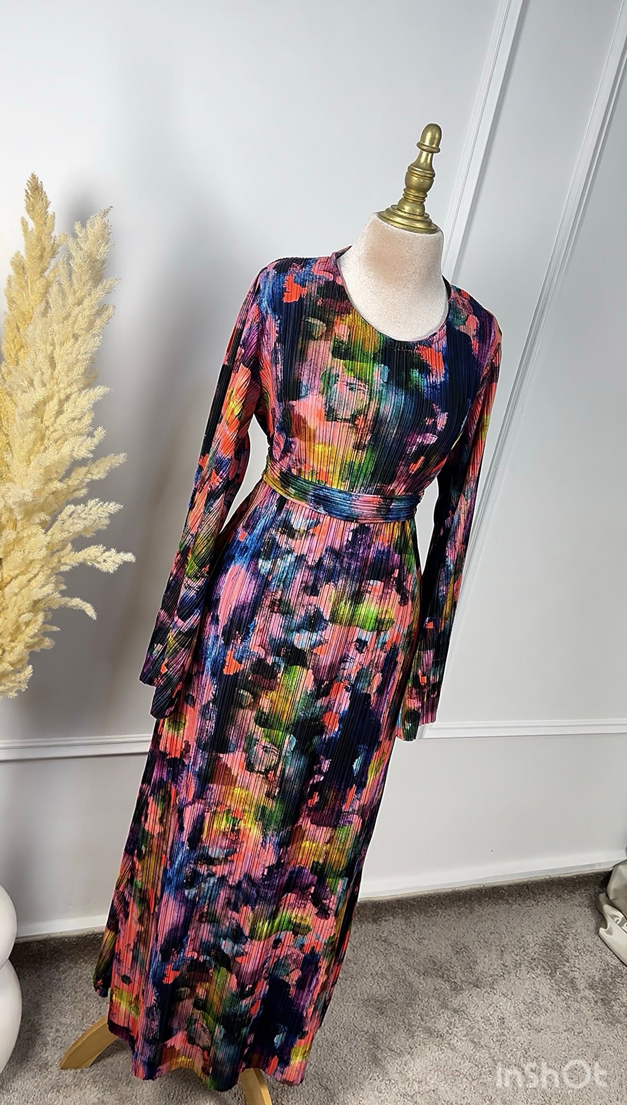 Robe plissé royale – Image 4