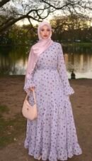 Robe cloche en mousseline