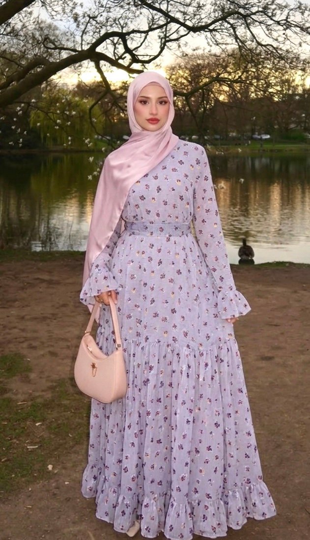 Robe cloche en mousseline