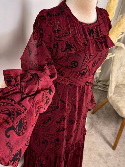 Robe cloche en mousseline