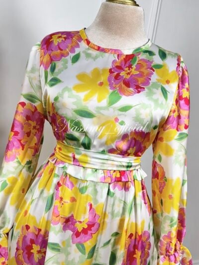 Robe princesse satinette