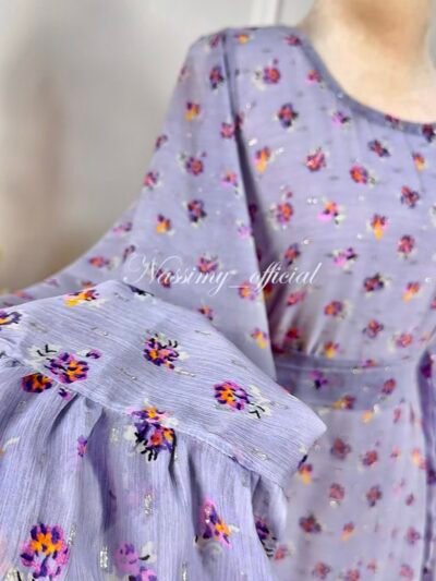 Robe cloche en mousseline