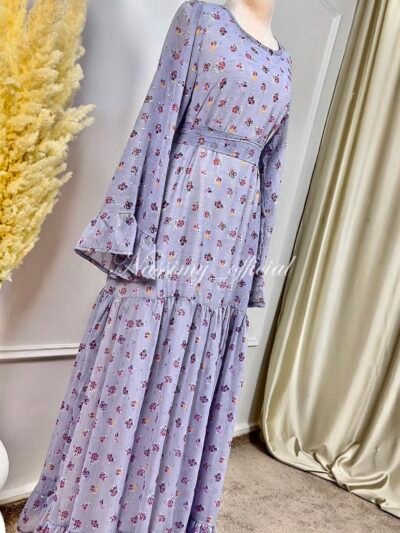 Robe cloche en mousseline