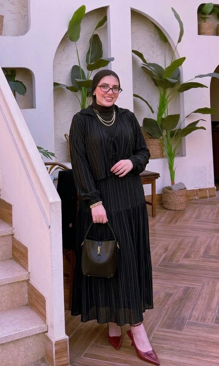 Ensemble plissé jupe et kimono – Image 2