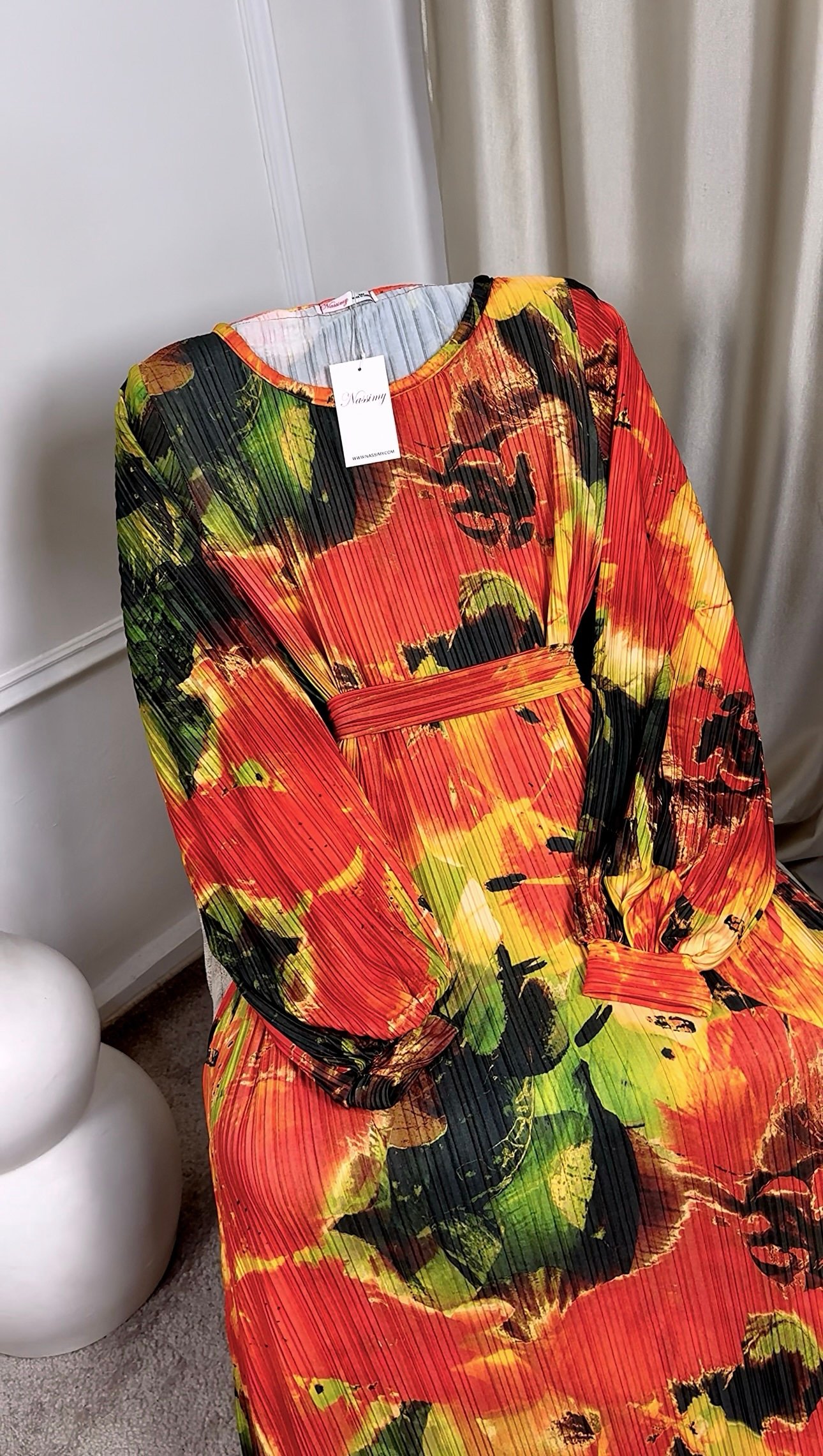 Robe en maille plissé – Image 4