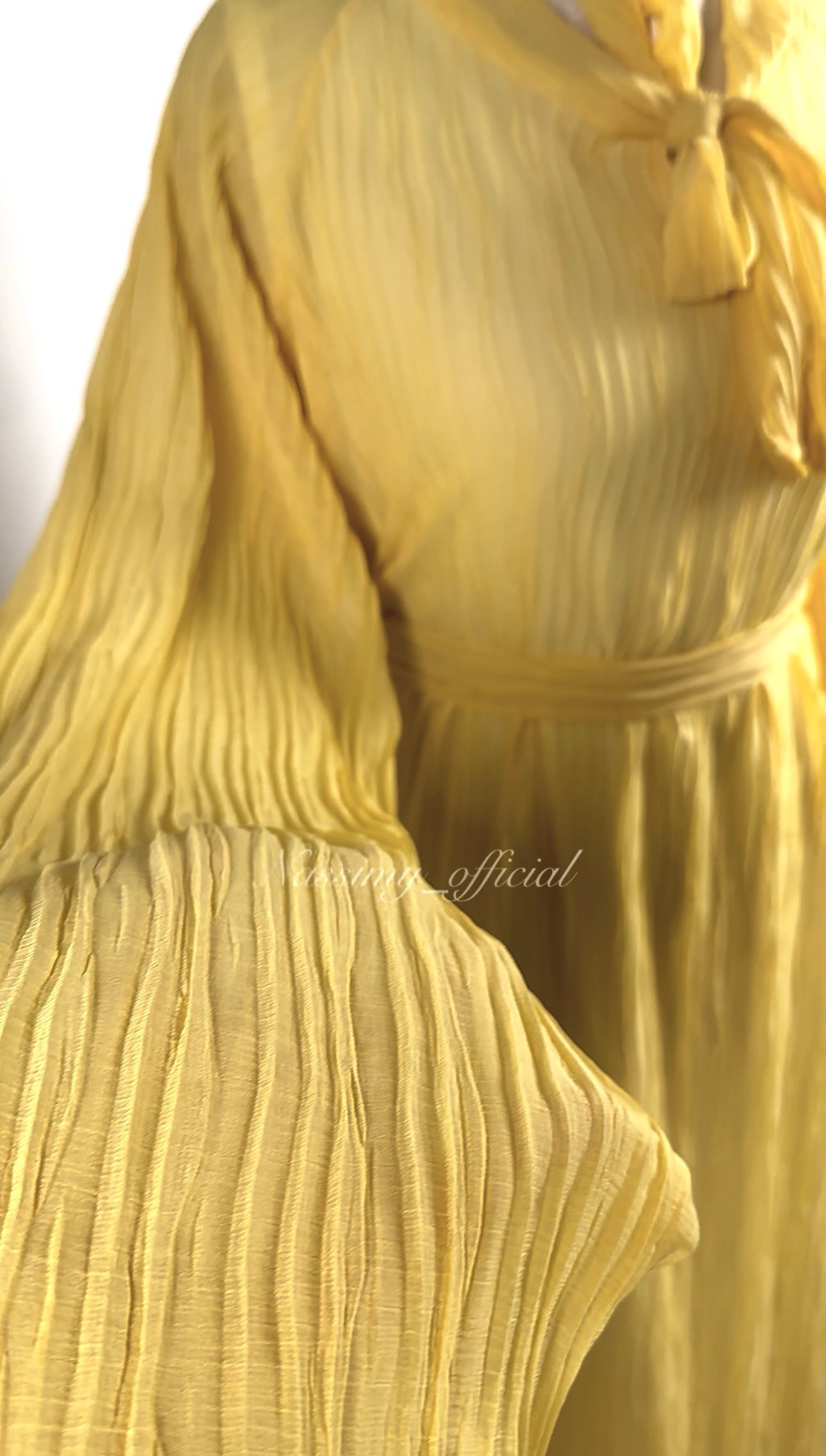 Robe en mousseline plissé – Image 3