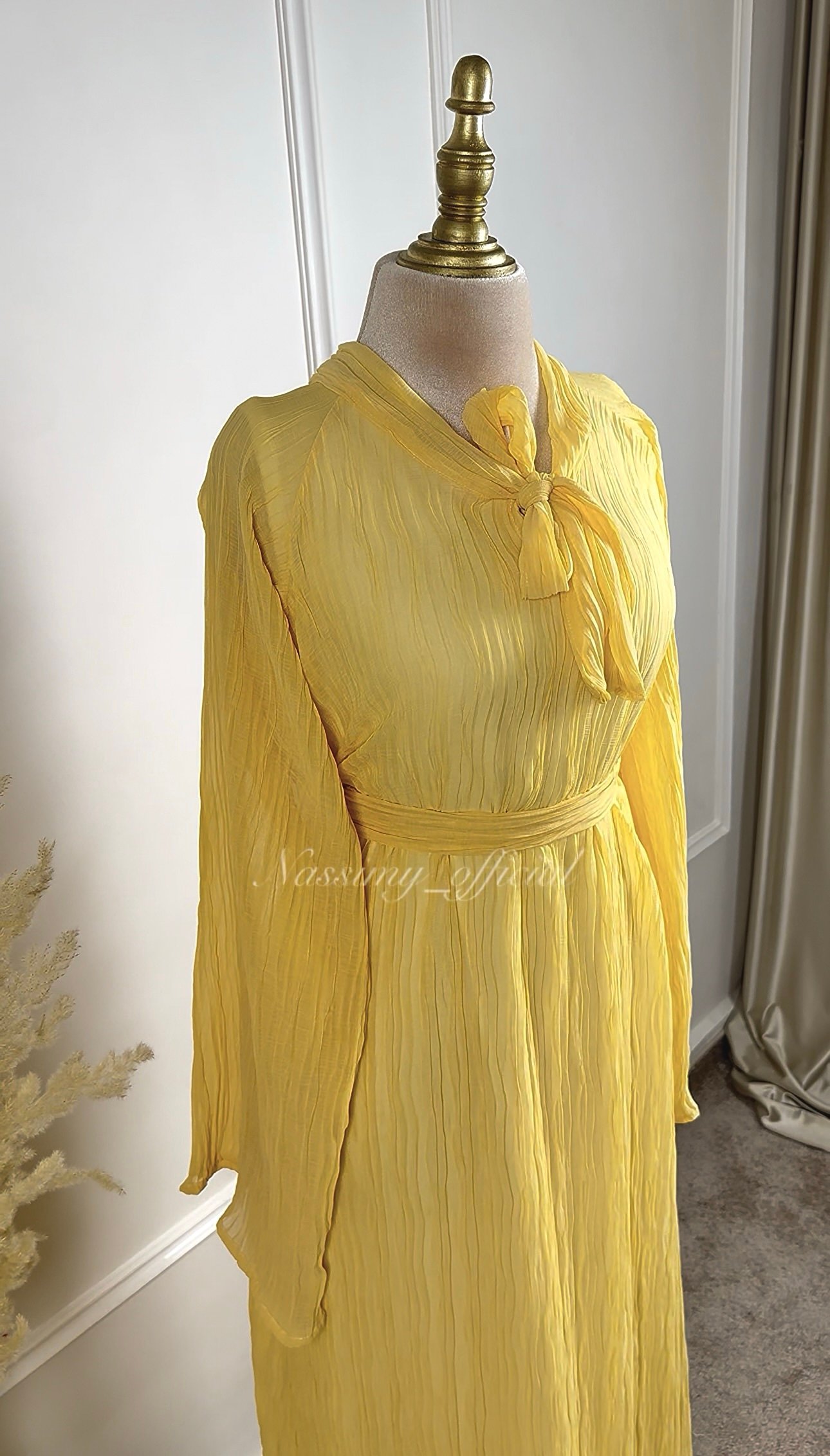 Robe en mousseline plissé – Image 5