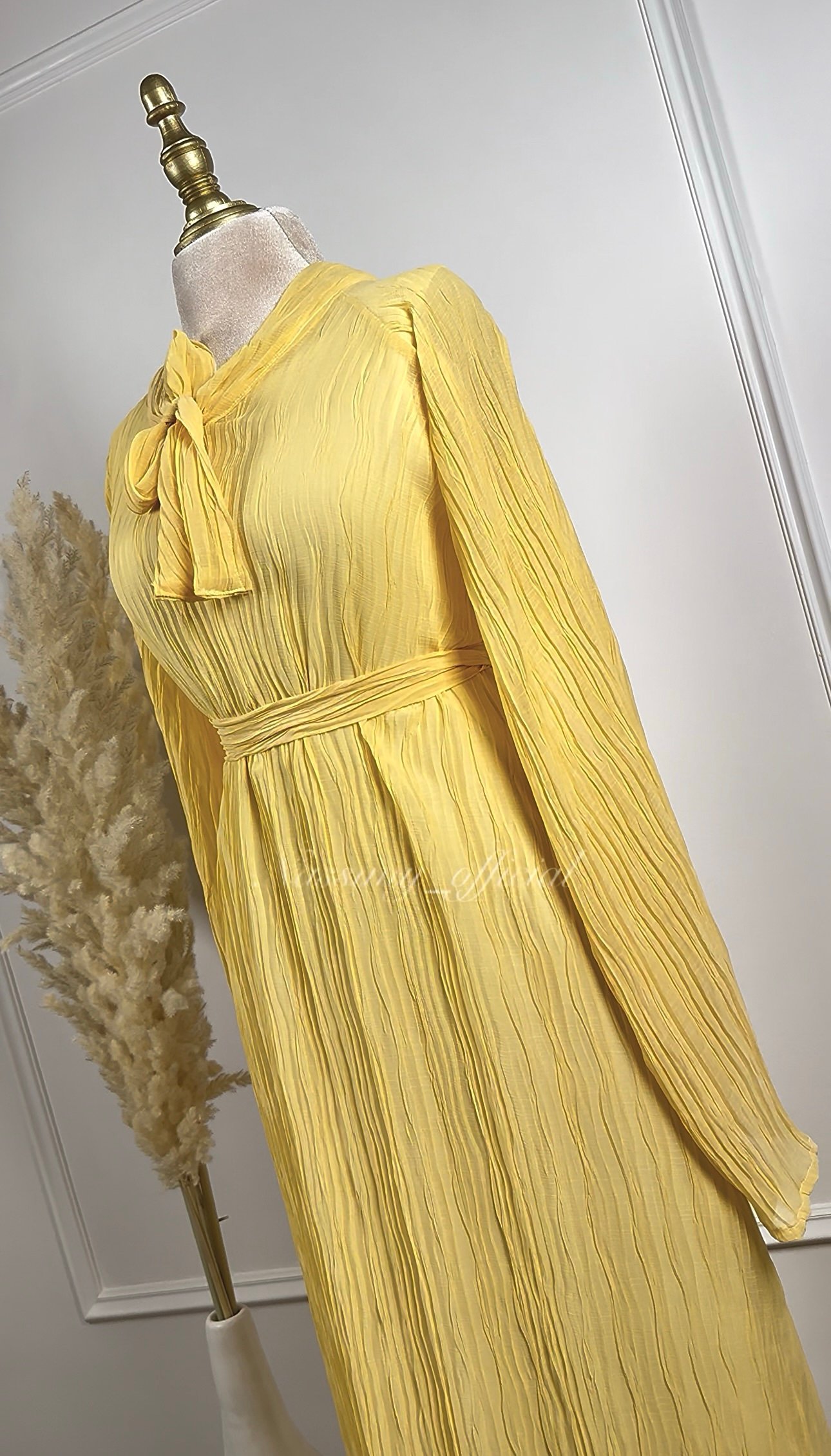 Robe en mousseline plissé – Image 4