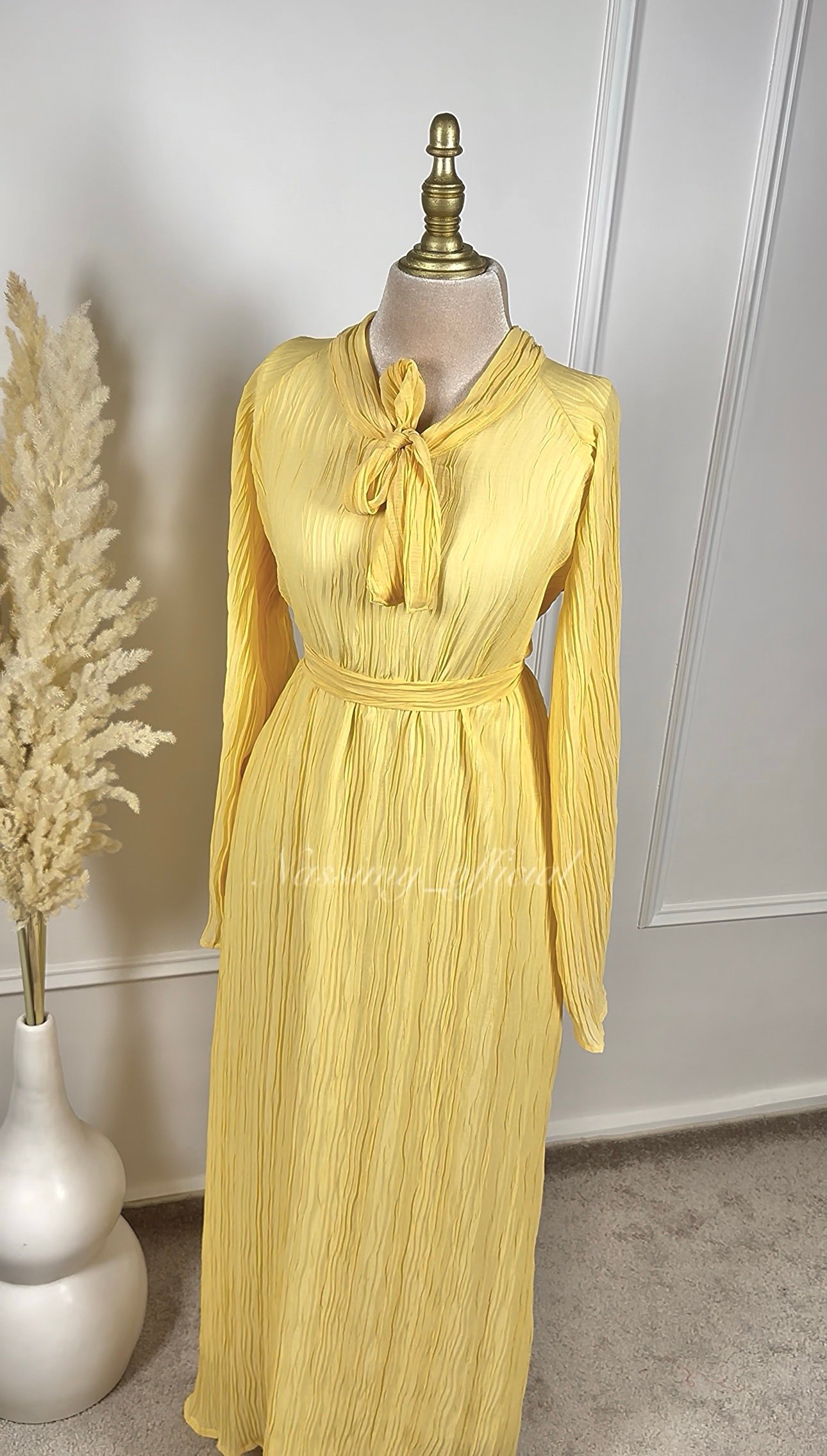 Robe en mousseline plissé – Image 2