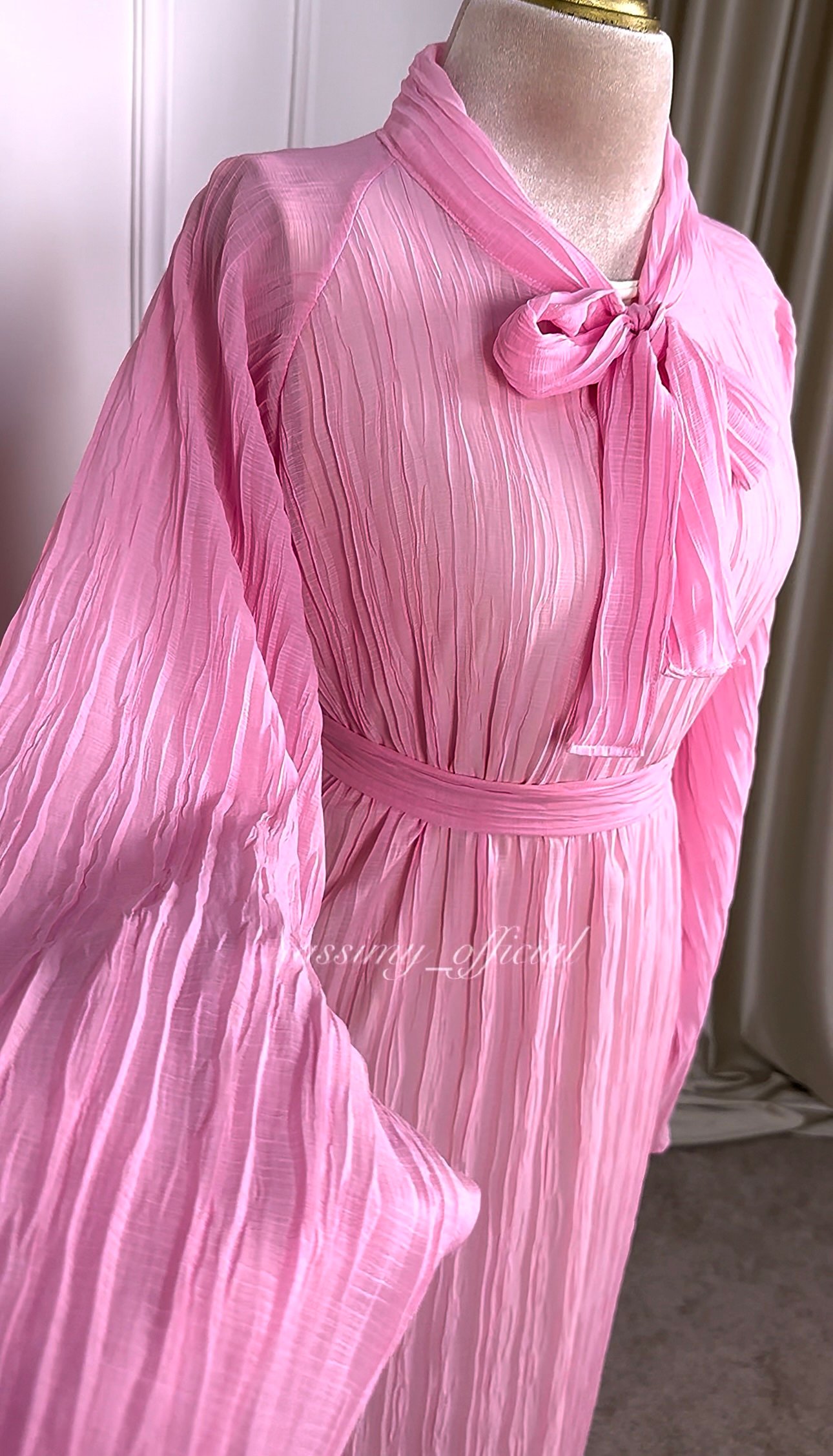 Robe en mousseline plissé – Image 4