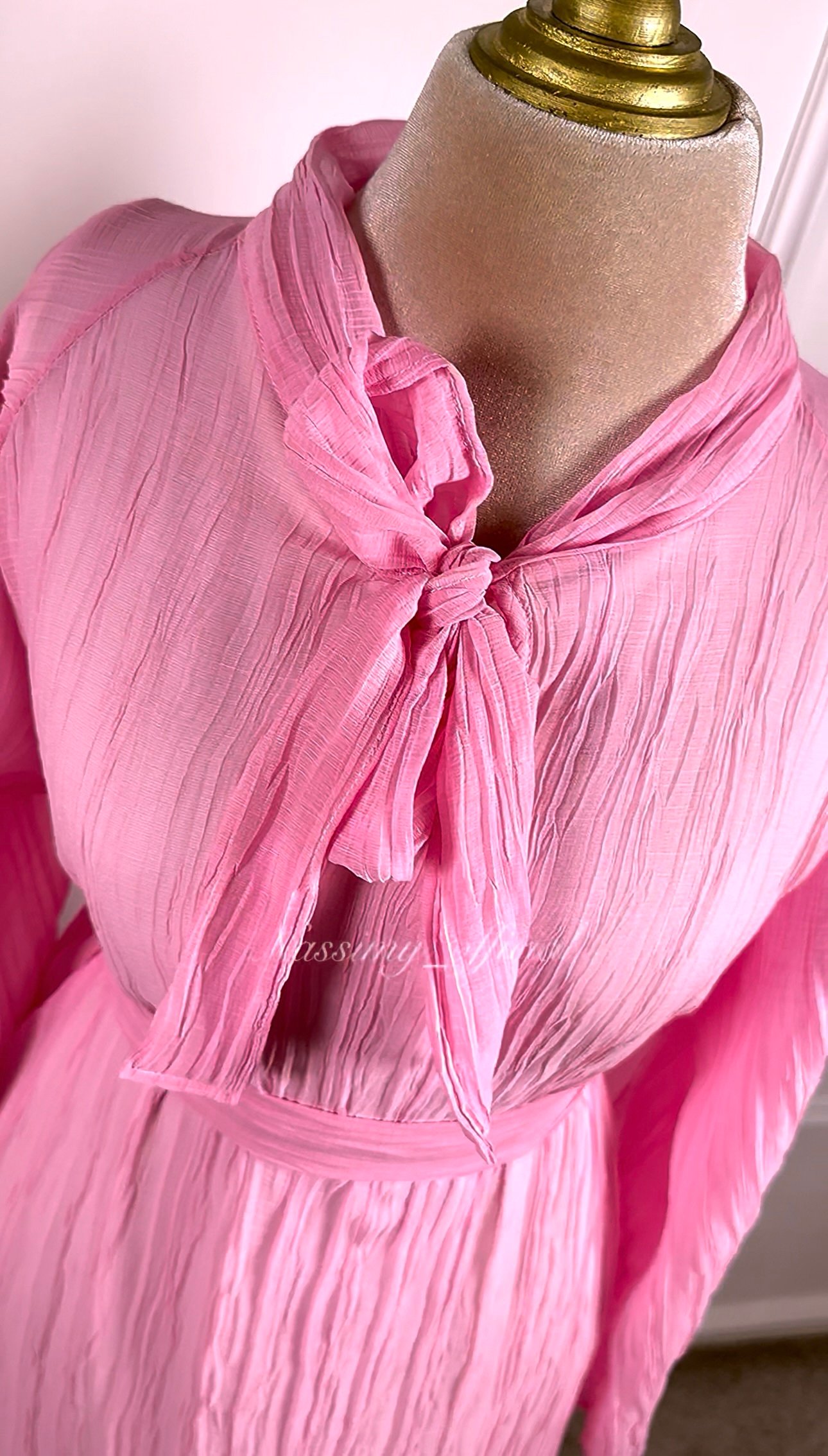 Robe en mousseline plissé – Image 6
