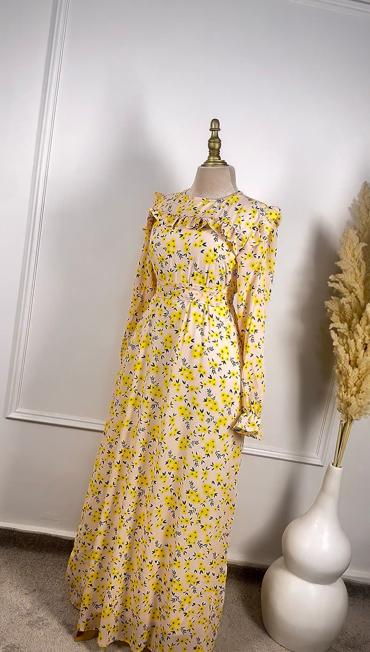 Robe en moussline avec un doublure sans manches – Image 5