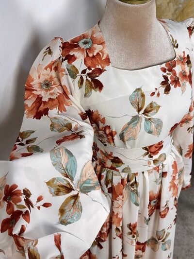 Robe cloche fleurie