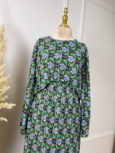 Ensemble jupe et blouse plissé